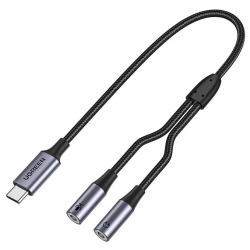 UGREEN CM445 USB-C Καλώδιο μουσικής προσαρμογέας ήχου σε 2 Jack 3,5mm AUX